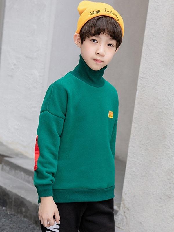 Ericdress High Neck Casual Boy's Hoodie img 1