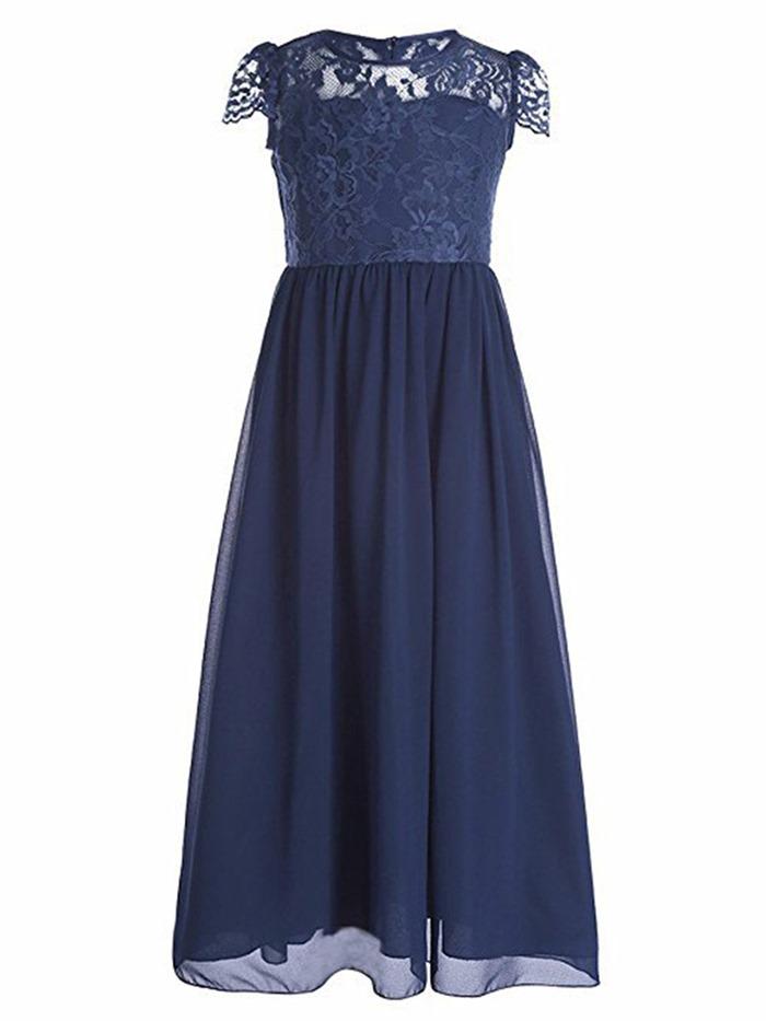 Ericdress Lace Patchwork ALine ' Maxi Dress Varmos Ericdress Lace Patchwork ALine ' Maxi Dress Varmos