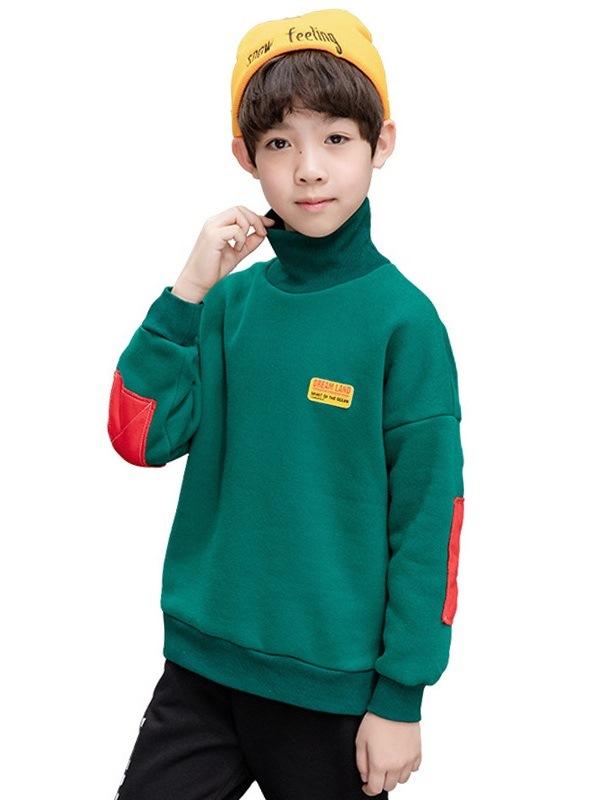 Ericdress High Neck Casual Boy's Hoodie