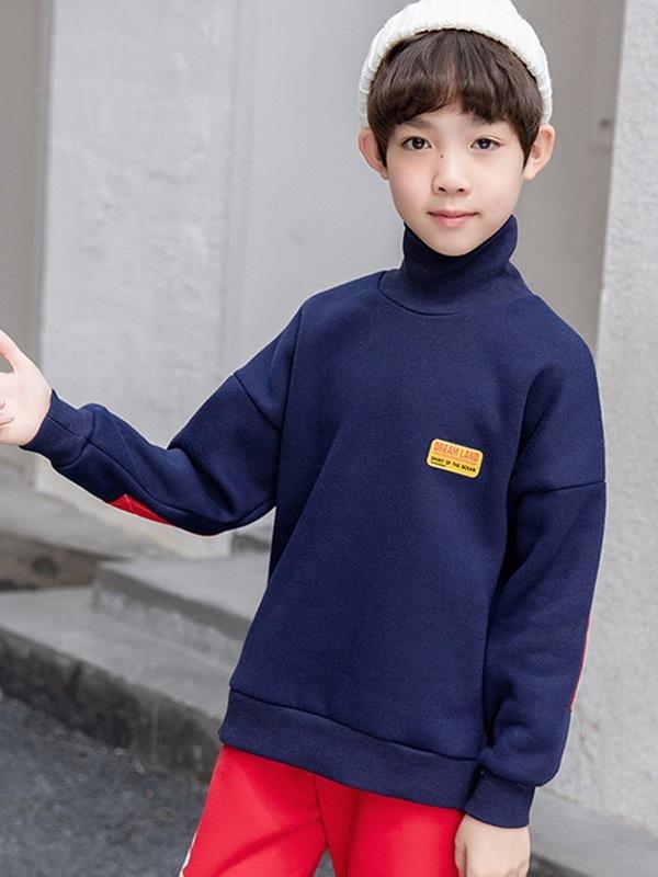 Ericdress High Neck Casual Boy's Hoodie