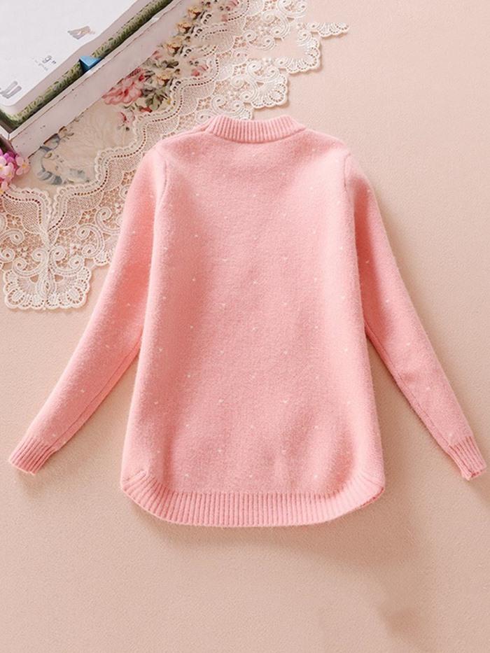 Ericdress Korean Giraffe Print Sweater img 1